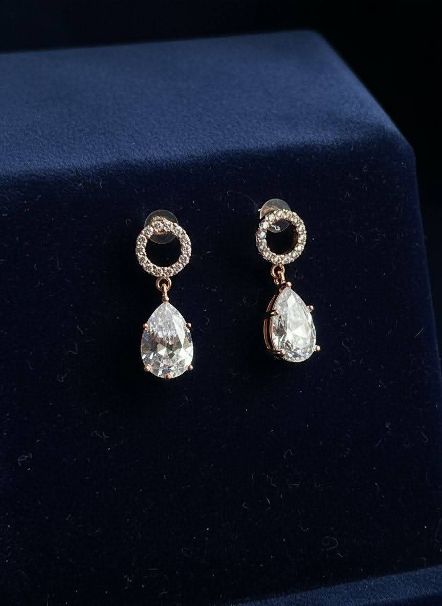 Earring - Earrings featuring lab grown diamonds at Om Jewel Studio