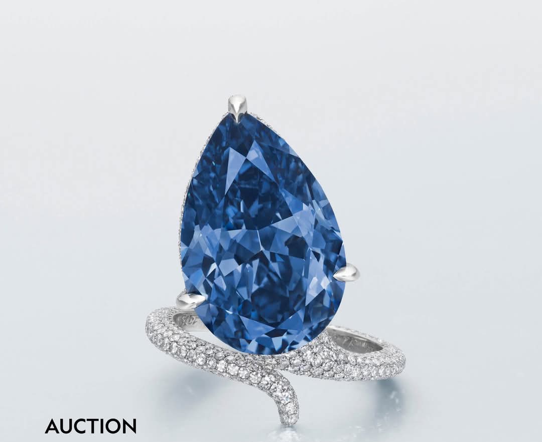 Pear cut diamond ring  - Diamond Rings featuring lab grown diamonds at Om Jewel Studio